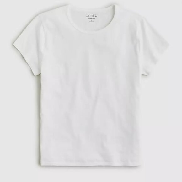 J. Crew - Slim-Fit Crewneck T-Shirt Organic Slub Cotton BP048 | Small | White - Picture 4 of 16